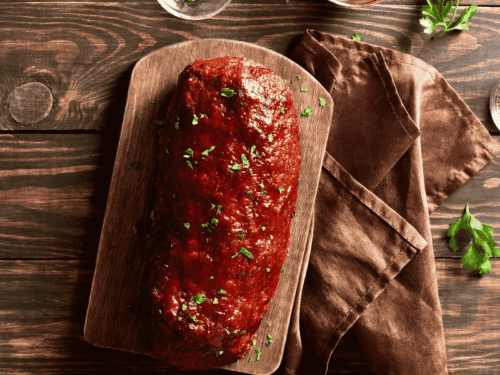 Veganer Hackbraten mit fruchtiger Glasur