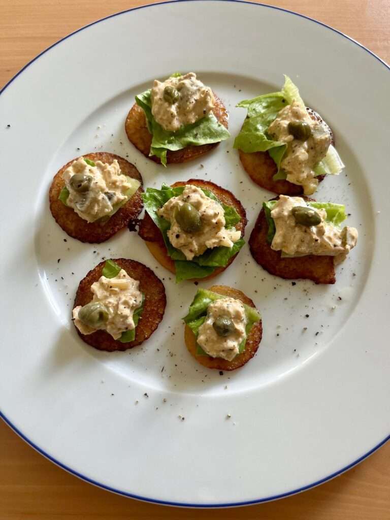Veganer Fleischsalat mit Tofu
